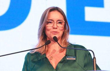 Rio de Janeiro (RJ), 06 / 30 / 2023 - FORUM / LIDE / RJ - Paulista Sulh Hakimleri Derneği Başkanı Vanessa Ribeiro Mateus, LIDE İş Forumu iş adamları ve yetkililerini Rio de Janeiro 'da bir araya getirdi