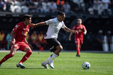 Sao Paulo, Brezilya - 02 / 07 / 2023 - BRAZILEIRO / CORINTHIANS X RED BULL BRAGANTINO, Corinthians ve Red Bull Bragantino arasındaki maç, 2023 Brezilya Şampiyonası 'nın 13. turu için geçerli, Neo Quimica Arena