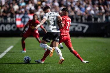 Sao Paulo, Brezilya - 02 / 07 / 2023 - BRAZILEIRO / CORINTHIANS X RED BULL BRAGANTINO, Corinthians ve Red Bull Bragantino arasındaki maç, 2023 Brezilya Şampiyonası 'nın 13. turu için geçerli, Neo Quimica Arena