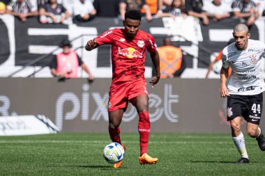 Sao Paulo, Brezilya - 02 / 07 / 2023 - BRAZILEIRO / CORINTHIANS X RED BULL BRAGANTINO, Corinthians ve Red Bull Bragantino arasındaki maç, 2023 Brezilya Şampiyonası 'nın 13. turu için geçerli, Neo Quimica Arena