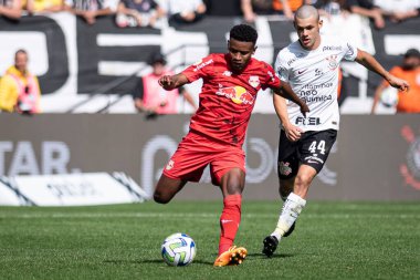 Sao Paulo, Brezilya - 02 / 07 / 2023 - BRAZILEIRO / CORINTHIANS X RED BULL BRAGANTINO, Corinthians ve Red Bull Bragantino arasındaki maç, 2023 Brezilya Şampiyonası 'nın 13. turu için geçerli, Neo Quimica Arena