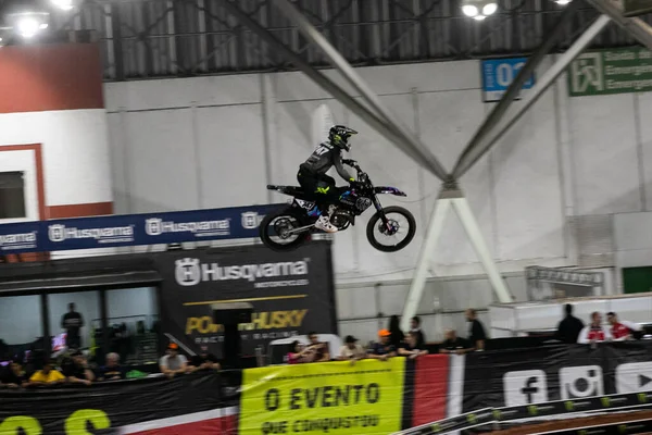 Сан Паулу Бразилія 2023 Arena Cross Motocross Перегляд Кваліфікаційних Раундів — стокове фото