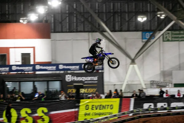 Sao Paulo Brazilia 2023 Arena Cross Motocross Vedere Rundelor Calificare — Fotografie, imagine de stoc