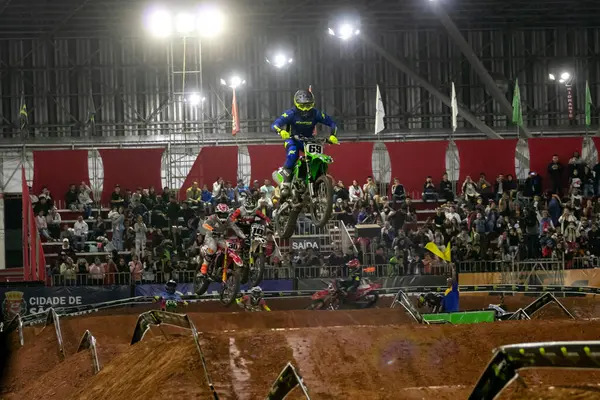 Sao Paulo Brazílie 2023 Arena Cross Motocross Esporte Pohled Super — Stock fotografie