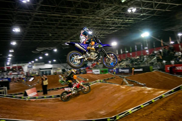 Sao Paulo Brazilia 2023 Arena Cross Motocross Esporte Vedere Super — Fotografie, imagine de stoc