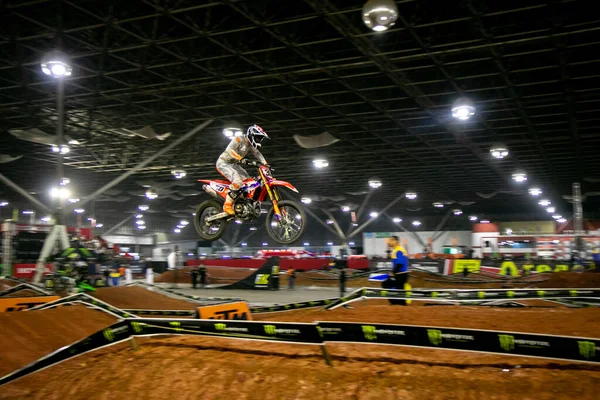 Сан Паулу Бразилія 2023 Arena Cross Motocross Esporte Вид Суперфінал — стокове фото