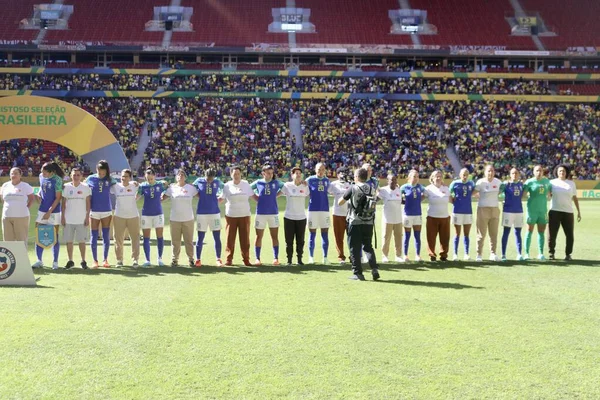 Brazylia Brazylia 2023 Sport Football Selecao Women Przyjazny Mecz Brazylijskiej — Zdjęcie stockowe
