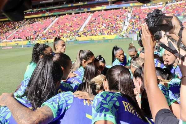 Brasilia Brasilien 2023 Sport Football Selecao Frauen Freundschaftsspiel Zwischen Der — Stockfoto
