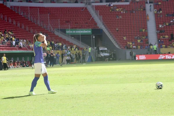 Бразилия Бразилия 2023 Sport Football Selecao Women Товарищеский Матч Между — стоковое фото