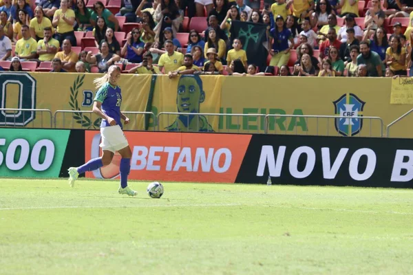 ブラジリア ブラジル 2023年7月2日 Sport Football Selecao Women ブラジル女子サッカーチームブラジル チリの親善試合 7月2日 — ストック写真