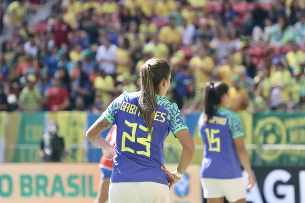Brasilia Brasilien 2023 Sport Football Selecao Frauen Freundschaftsspiel Zwischen Der — Stockfoto