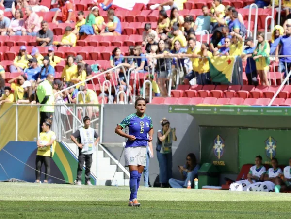 Brasilia Brasil 2023 Sport Football Selecao Women Partido Amistoso Entre —  Fotos de Stock