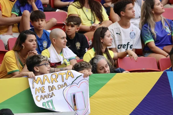 Brasilia Brasile 2023 Sport Calcio Selecao Donne Partita Amichevole Tra — Foto Stock
