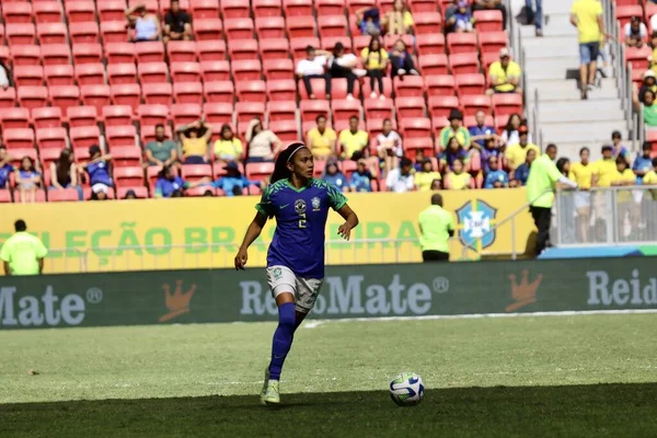 ブラジリア ブラジル 2023年7月2日 Sport Football Selecao Women ブラジル女子サッカーチームブラジル チリの親善試合 7月2日 — ストック写真