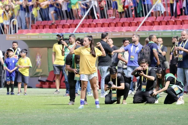 Brazylia Brazylia 2023 Sport Football Selecao Women Przyjazny Mecz Brazylijskiej — Zdjęcie stockowe