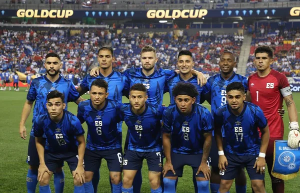 Spo Concacaf Gold Cup Mecz Piłki Nożnej Między Salwadorem Kostaryką — Zdjęcie stockowe