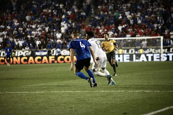 Spo Concacaf Gold Cup Fotboll Match Mellan Salvador Och Costa — Stockfoto