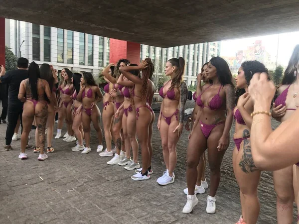 Сан Паулу Бразилия Июня 2023 Конкуренция Miss Bum — стоковое фото