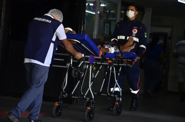 Natal Brazílie 2023 Zdraví Nurses Samu Pracovníci Zdravotních Sester Porušují — Stock fotografie