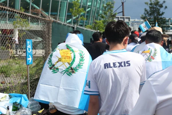 Fans Independence Mood Concacaf Gold Cup Guadalupe Guatemala July 2023 — Stock Photo, Image