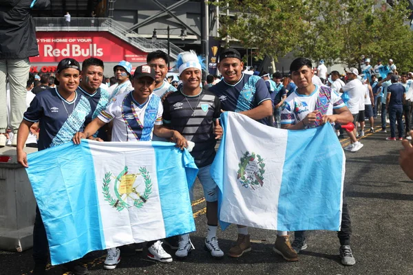 Fan Independence Mood Durante Coppa Oro Concacaf Guadalupe Guatemala Luglio — Foto Stock