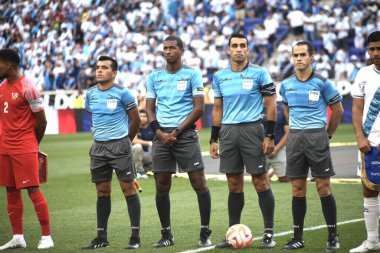 (Concacaf Gold Cup: Guadalupe ve Guatemala arasındaki futbol maçı. 4 Temmuz 2023, Harison, New Jersey, ABD: Guadalupe ve Guatmala arasındaki futbol maçı, Concacaf Gold Cup 'ın 3. turu için Harrison' daki Red Bull Arena 'da geçerli.