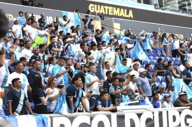(Concacaf Gold Cup: Guadalupe ve Guatemala arasındaki futbol maçı. 4 Temmuz 2023, Harison, New Jersey, ABD: Guadalupe ve Guatmala arasındaki futbol maçı, Concacaf Gold Cup 'ın 3. turu için Harrison' daki Red Bull Arena 'da geçerli.