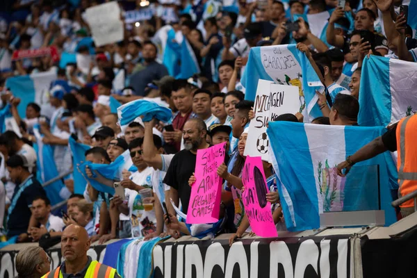 Spo Copa Oro Concacaf Partido Fútbol Entre Guadalupe Guatemala Julio —  Fotos de Stock
