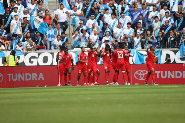 Spo Coupe Concacaf Match Football Entre Guadeloupe Guatemala Juillet 2023 — Photo