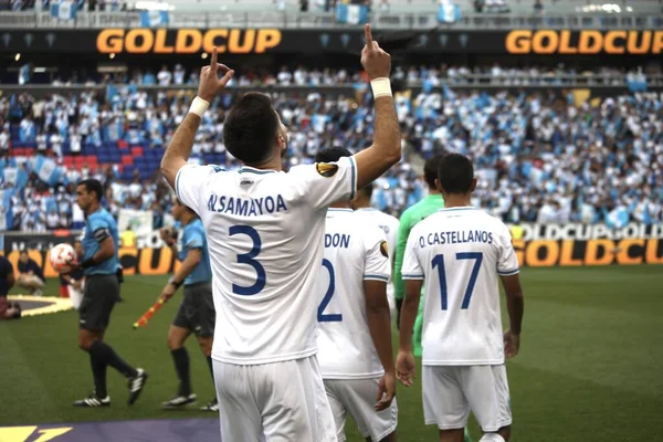 Spo Coppa Oro Concacaf Partita Calcio Tra Guadalupe Guatemala Luglio — Foto Stock