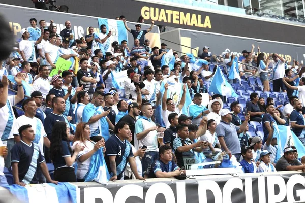 Spo Copa Oro Concacaf Partido Fútbol Entre Guadalupe Guatemala Julio — Foto de Stock