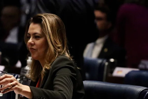 Brasilia 2023 Politics Senate Senators Senatör Leila Barros Pdt Öğleden — Stok fotoğraf