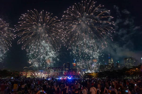 Нью Йорк Отмечает День Независимости Июля 2023 Года Нью Йорк — стоковое фото