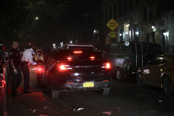 New Scontro Tra Polizia Newyorkesi Durante Celebrazioni Dei Fuochi Artificio — Foto Stock