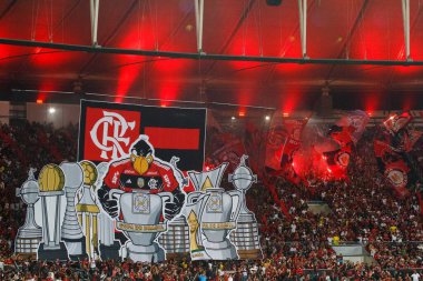 Rio de Janeiro (RJ), 07 / 05 / 2023 - COPA DO BRASIL / FLAMENGO / ATHLETICO PARANAENSE / RJ - Flamengo ile Athletico Paranaense arasındaki maç, Mario Filho stadyumunda (Maracana) düzenlenen 2023 Copa do Brasil çeyrek finalleri için geçerli 