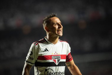 SAO PAULO (SP), 07 / 05 / 2023 - COPA DO BRASIL / SAO PAULO vS PALMEIRAS - Rafinha, Cicero Pomp 'ta düzenlenen 2023 Copa do Brasil futbolunun çeyrek finallerinin ilk ayağı için geçerli olan Sao Paulo ve Palmeiras arasındaki maçta attığı golü kutluyor