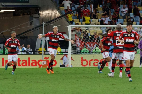 リオデジャネイロ 2023年7月5日 Copa Brasil Flamengo Athletico Paranense ペドロ フラメンゴがブラジル2023年コパ ブラジルの準々決勝で有効なフラメンゴとアトレティコ — ストック写真