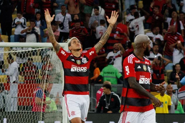 Rio Janeiro 2023 Copa Brasil Flamengo Athletico Paranaense Педро Фламенго — стоковое фото