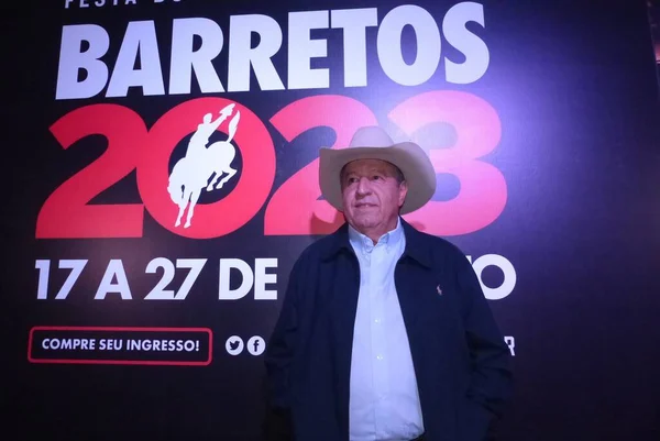 Sao Paulo Brasilien 2023 Launching Rodeo Barretos Show Landssångerskan Eduardo — Stockfoto