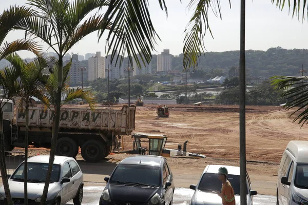 Sao Paulo Brazílie 2023 Město Interlagos Obras Pohled Díla Hostit — Stock fotografie
