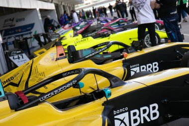 Sao Paulo (SP), 07 / 08 / 2023 - AUTOMOBILISMO / FORMULA4 / INTERLAGOS / SP - BRB Formula 4 Brasil 'in ikinci safhasının görüntüsü, bu Cumartesi, Sao Paulo' nun güney bölgesinde Interlagos Hipodromu 'nda yarıştı..