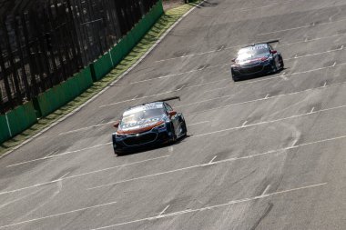 Sao Paulo (SP), 07 / 08 / 2023 - Stock Car / Treino / / / SP - Sao Paulo 'nun güneyindeki Interlagos pistinde Cumartesi günü yapılan Stock Car Pro Serisi eleme antrenmanlarının görüntüsü. Poly pozisyonu Arjantinli sürücü Matias Rossi tarafından fethedildi