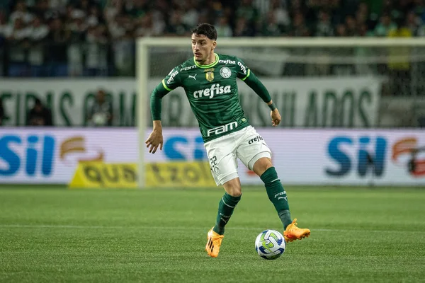 Sao Paulo (SP), 07 / 08 / 2023 - BRAZILEIRO / PALMEIRAS X FLAMENGO - Palmeiras 'tan Piquerez, Palmeiras ve Flamengo arasında oynanan maçta, Allianz Parque Futbol Şampiyonası' nın 14. turunda geçerli oldu.