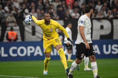 Sao Paulo, Brezilya - 07 / 11 / 2023 - SULAMERICANA / CORINTHIANS X UNIVERSITARIO - Carlos Miguel, Corinthians ve Universitario (PER) arasında oynanan ve 2023 Copa Sudamericana playofflarının ikinci ayağı için geçerli olan maçta