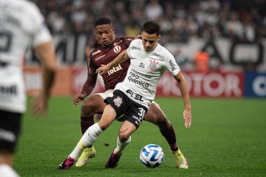 Sao Paulo, Brezilya - 07 / 11 / 2023 - SULAMERICANA / CORINTHIANS X UNIVERSITARIO - Korintliler ve Universitario (PER) arasındaki maç, Sao Paulo 'nun doğu bölgesindeki Neo Quimica Arena' da düzenlenen 2023 Copa Sudamericana playofflarının ikinci ayağı için geçerli