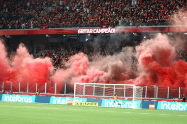 CURITIBA (PR), Brazil - 07 / 12 / 2023 - FOOTBALL / COPA DO BRASIL 2023 / ATHLETICO PR / FLAMENGO - Flamengo 'ya karşı Athletico PR, Copa do Brasil 2023 çeyrek finalinin ikinci ayağı, bu Çarşamba gecesi Ligga Arena' da oynanacak. 