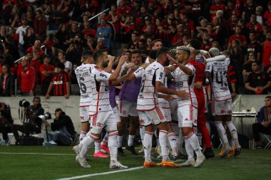 CURITIBA (PR), Brazil - 07 / 12 / 2023 - FOOTBALL / COPA DO BRASIL 2023 / ATHLETICO PR / FLAMENGO - Flamengo 'ya karşı Athletico PR, Copa do Brasil 2023 çeyrek finalinin ikinci ayağı, bu Çarşamba gecesi Ligga Arena' da oynanacak. 