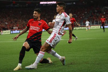 CURITIBA (PR), Brazil - 07 / 12 / 2023 - FOOTBALL / COPA DO BRASIL 2023 / ATHLETICO PR / FLAMENGO - Flamengo 'ya karşı Athletico PR, Copa do Brasil 2023 çeyrek finalinin ikinci ayağı, bu Çarşamba gecesi Ligga Arena' da oynanacak. 