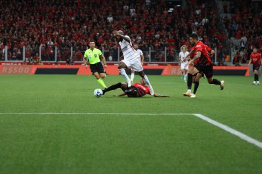 CURITIBA (PR), Brazil - 07 / 12 / 2023 - FOOTBALL / COPA DO BRASIL 2023 / ATHLETICO PR / FLAMENGO - Flamengo 'ya karşı Athletico PR, Copa do Brasil 2023 çeyrek finalinin ikinci ayağı, bu Çarşamba gecesi Ligga Arena' da oynanacak. 