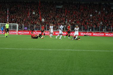 CURITIBA (PR), Brazil - 07 / 12 / 2023 - FOOTBALL / COPA DO BRASIL 2023 / ATHLETICO PR / FLAMENGO - Flamengo 'ya karşı Athletico PR, Copa do Brasil 2023 çeyrek finalinin ikinci ayağı, bu Çarşamba gecesi Ligga Arena' da oynanacak. 